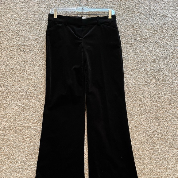 Theory Velvet wide leg bell bottom dress pant - Picture 1 of 4